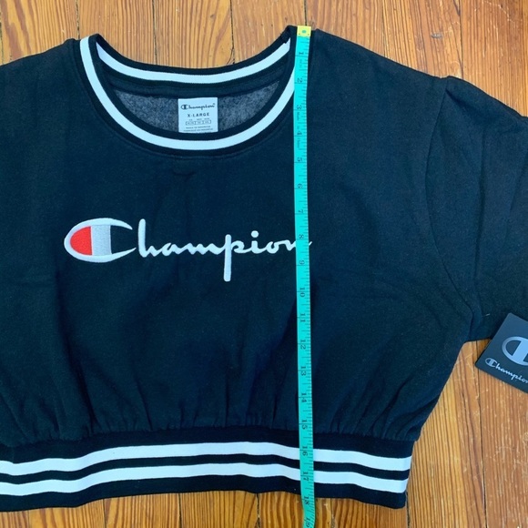 Champion Vintage Wash Fleece Cropped Crew Top - Picture 6 of 7